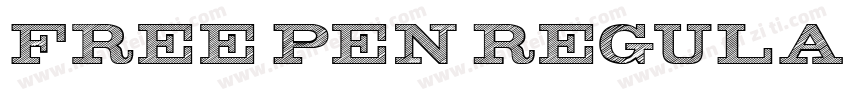 Free Pen Regular字体转换